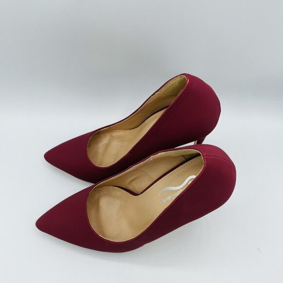 Elegant Collection Heels Womens Size 6.5 Maroon Roesia Pointy Toe Stiletto Shoe - Picture 6 of 11